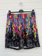 (124) Carlo Colucci Badehose Satin bunt