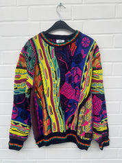 (208) Carlo Colucci 3D Strickpullover Pullover neon bunt C12507 COL 101