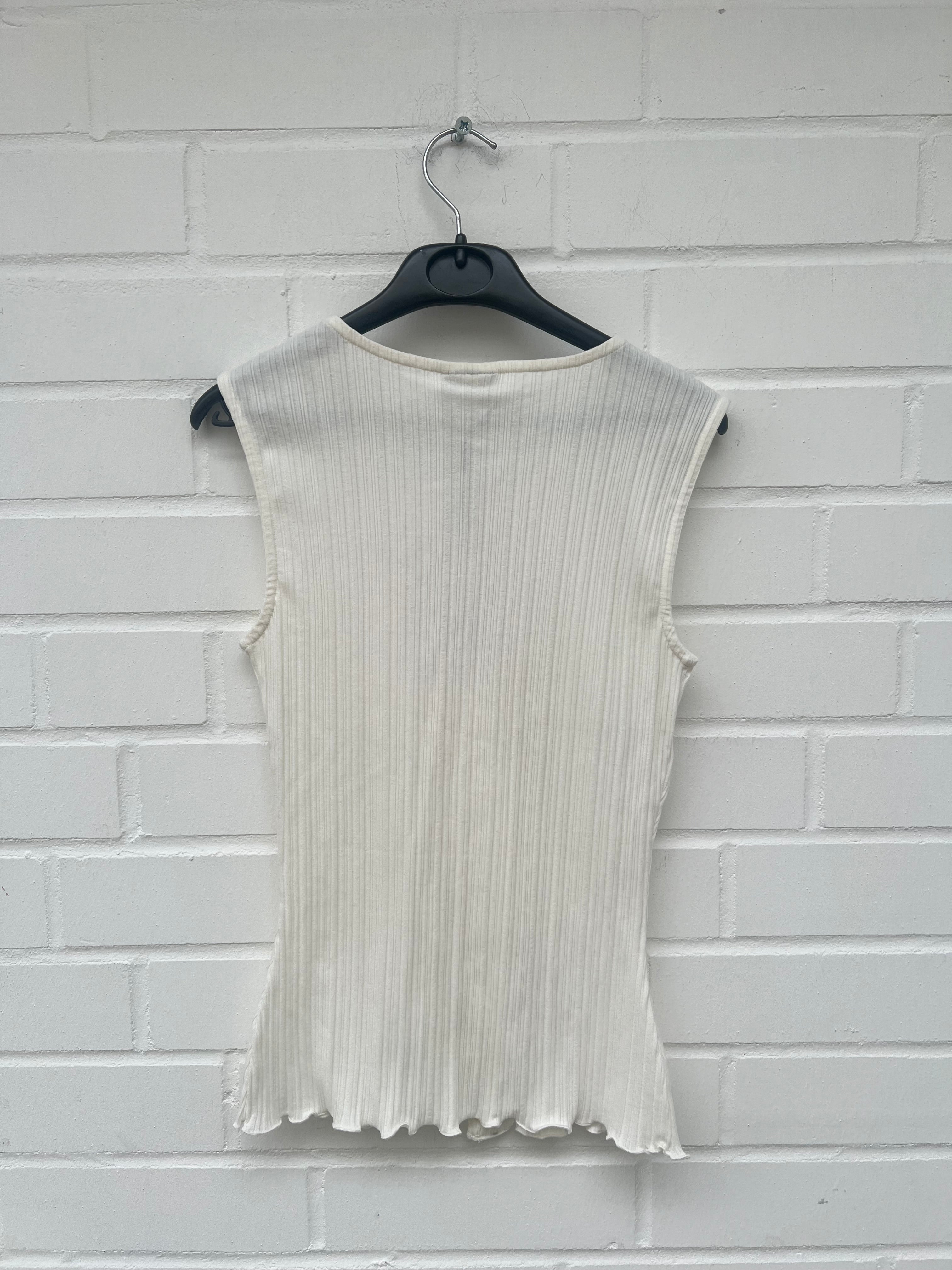 Only JDY Button Top Weiß GrS