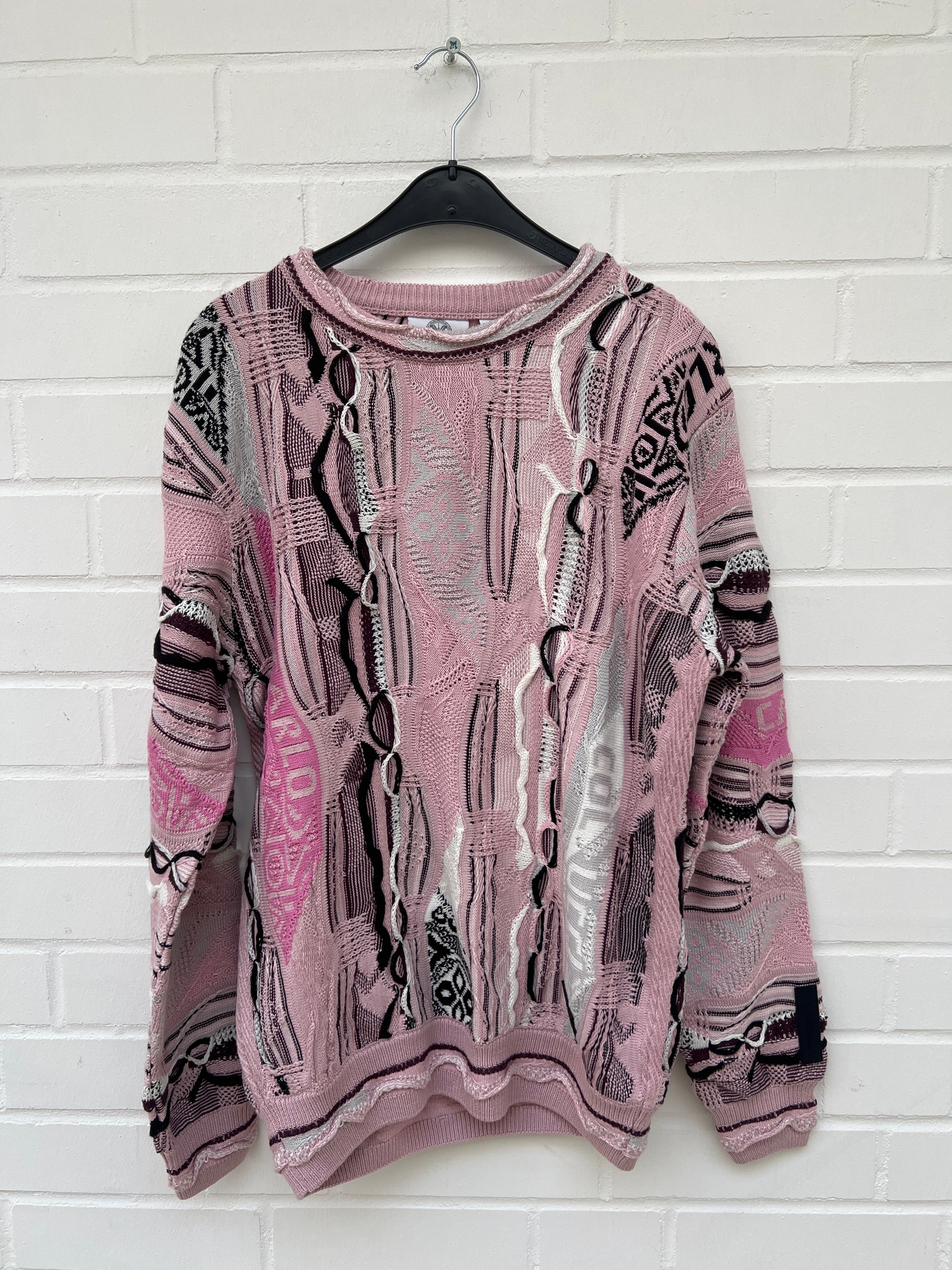 Carlo Colucci 3D Strickpullover C10802 COL681 rosa