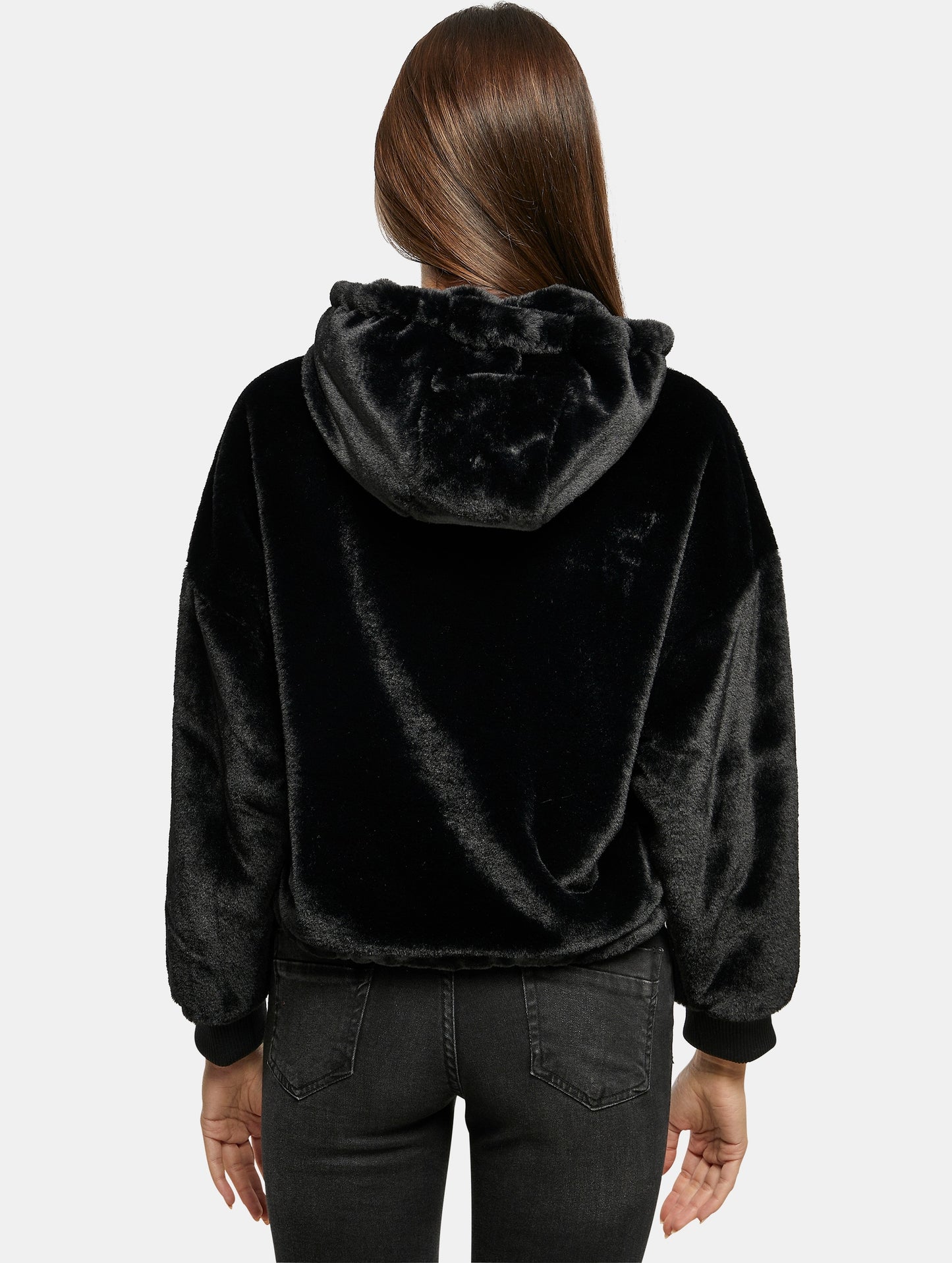 (A8) Kani Hoodie fell schwarz