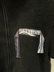 Carlo Colucci Teddyjacke mit Kapuze schwarz