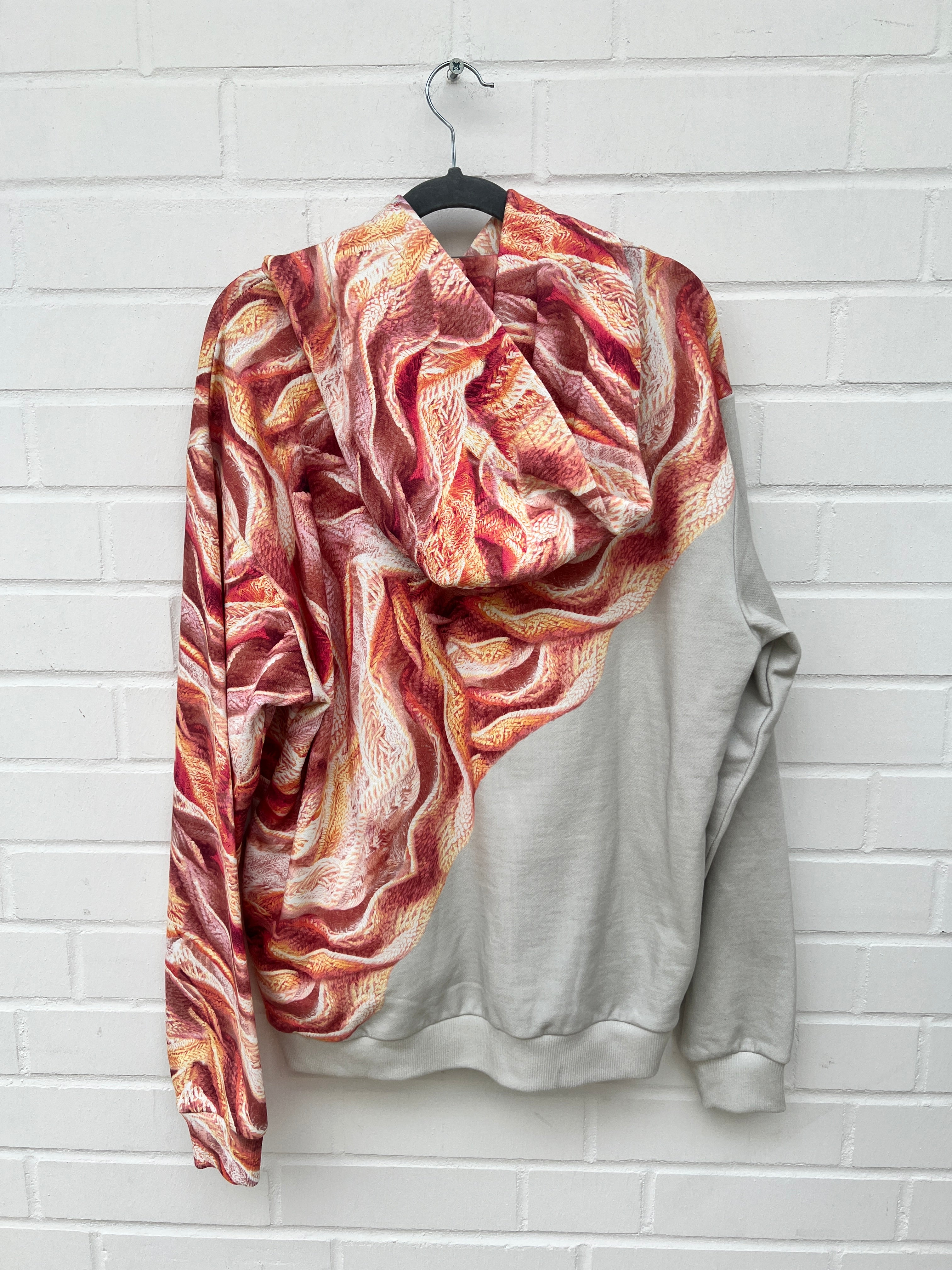 (104) Carlo Colucci Hoodie orange muster
