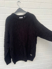Carlo Colucci 3D Strickpullover Pullover schwarz C10802 COL 681