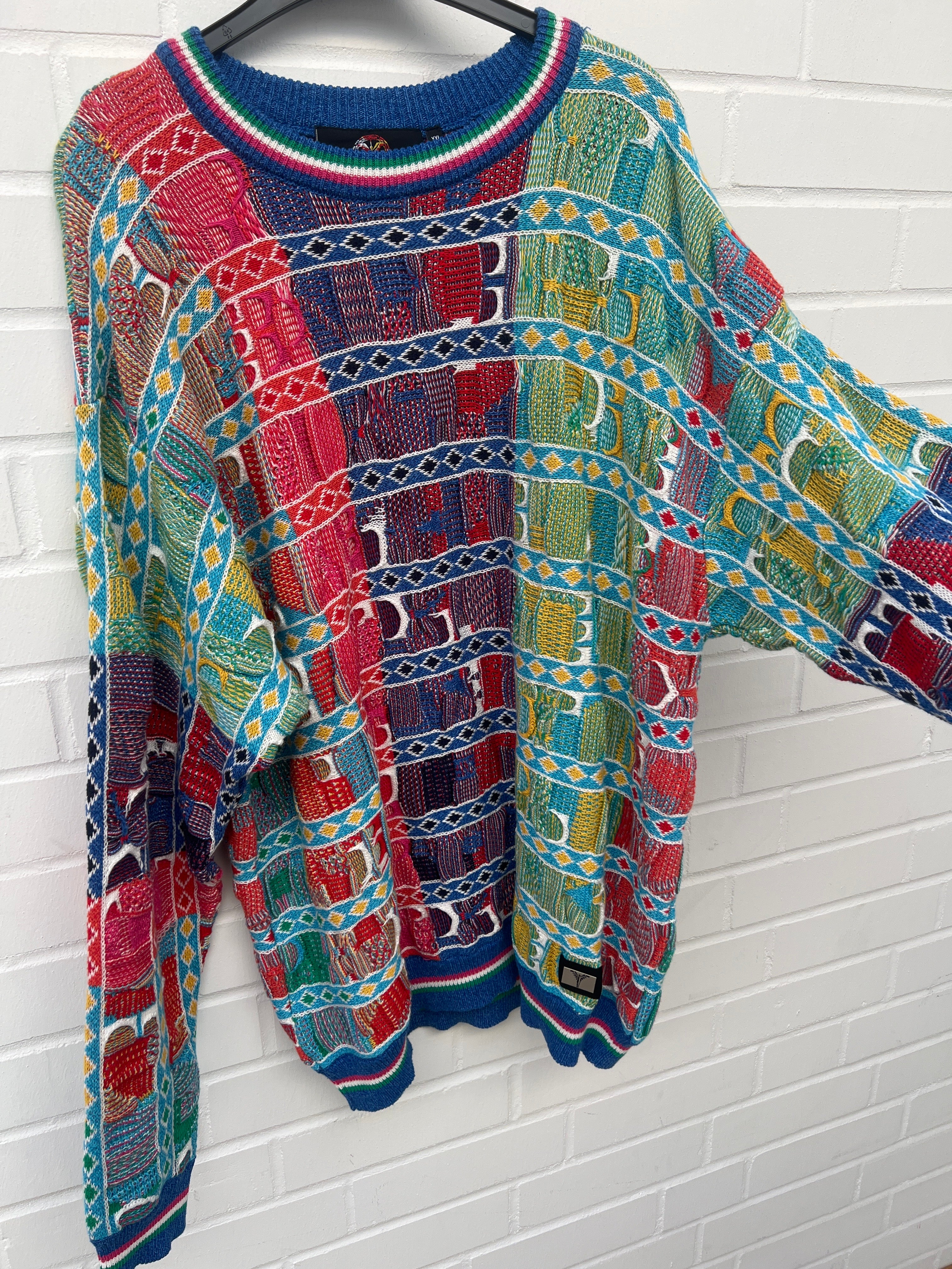 Carlo Colucci 3D Strickpullover Pullover bunt C7904 COL 591