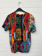 (Stange3) Carlo Colucci Tshirt Bunt Gr.M