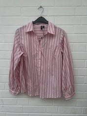 Vero Moda Curve Hemd in Babypink Herz Muster Gr46/48