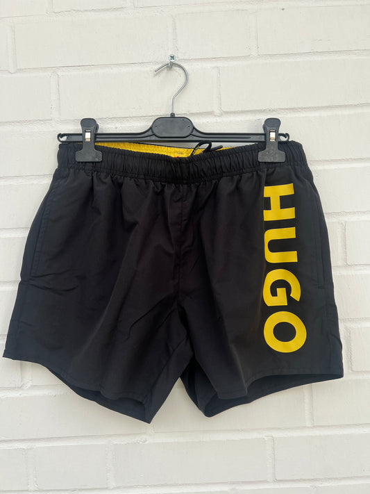 (148) Badehose schwarz gelb