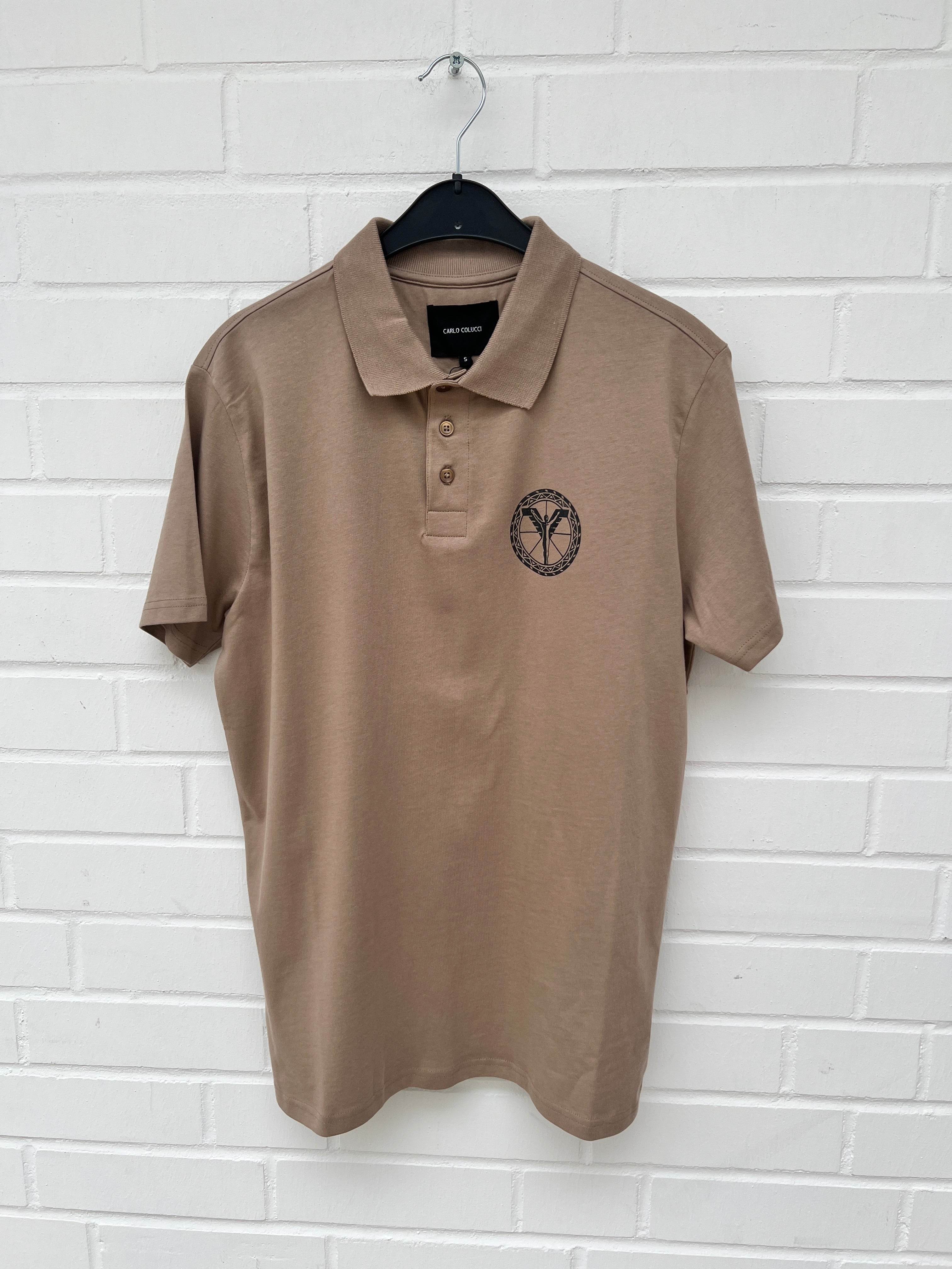 (71) Carlo Colucci Poloshirt braun