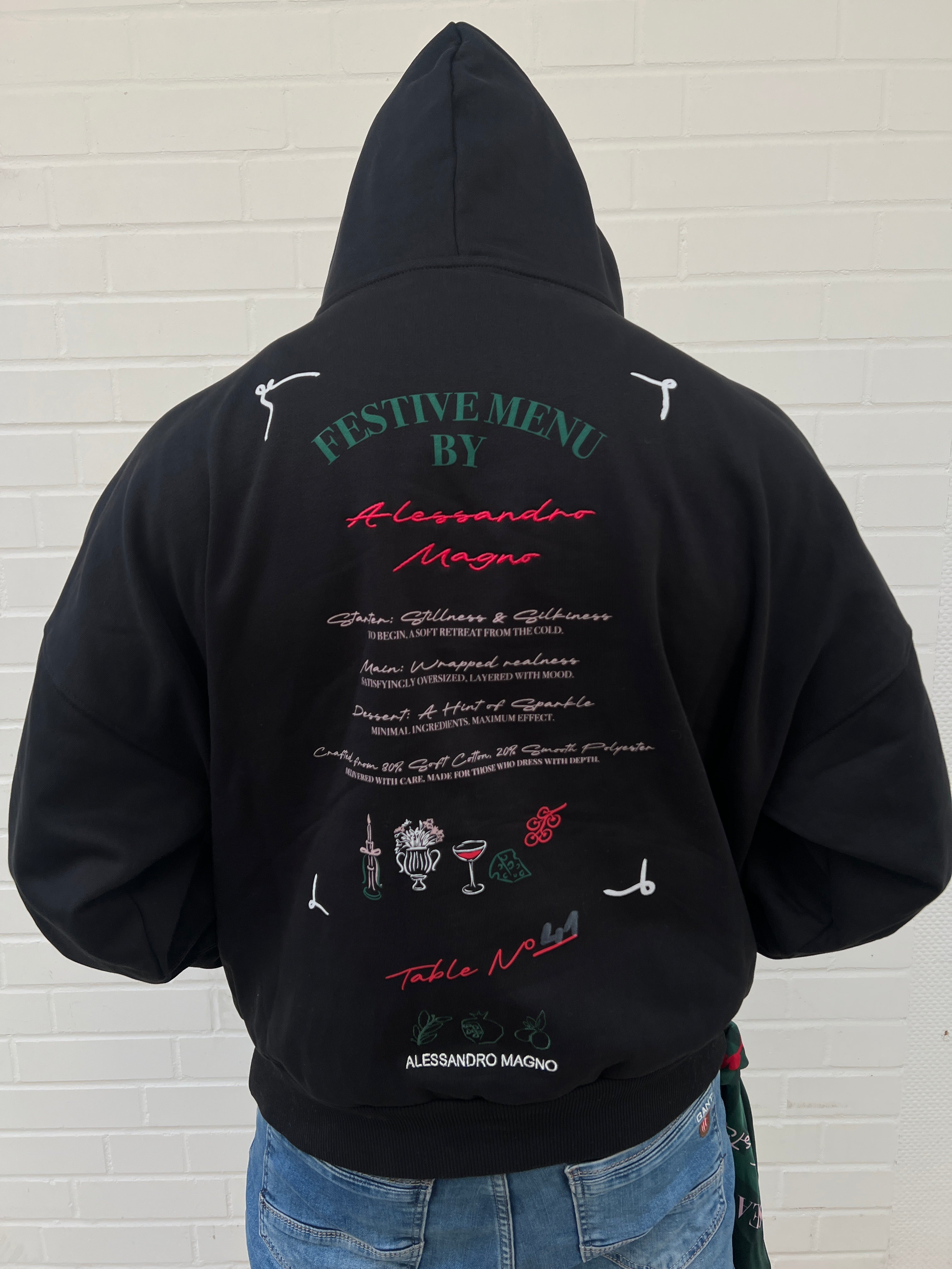Alessandro Magno Chapter 6 Hoodie Christmas Limited Edition schwarz