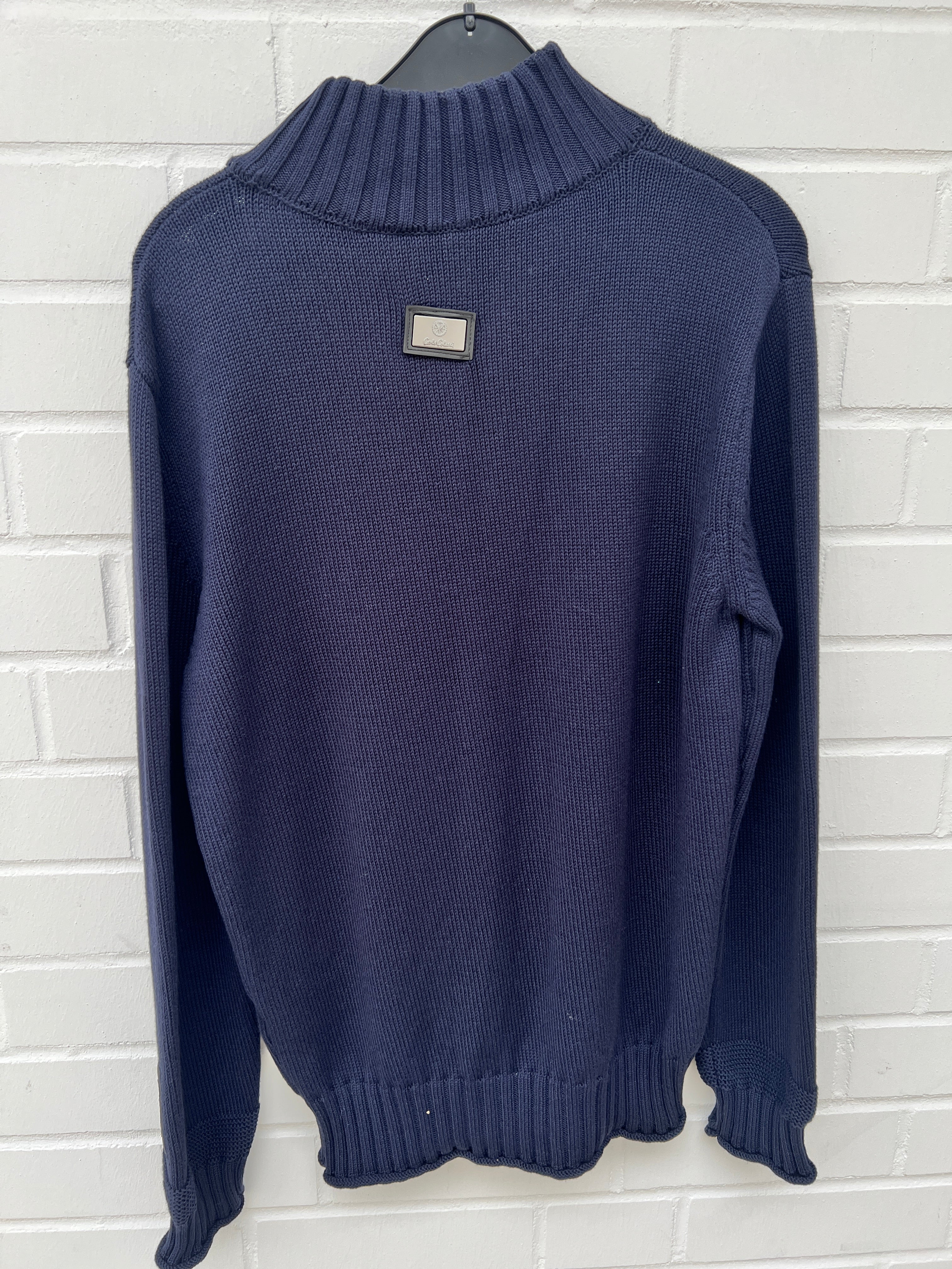 (Stange4) Carlo Colucci Strick Pullover dunkelblau