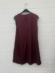 Vero Moda Aware Kurzes Kleid mit Taschen Bordeaux GrM