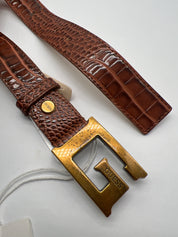 GUESS Gürtel Schlagen Muster braun GrL