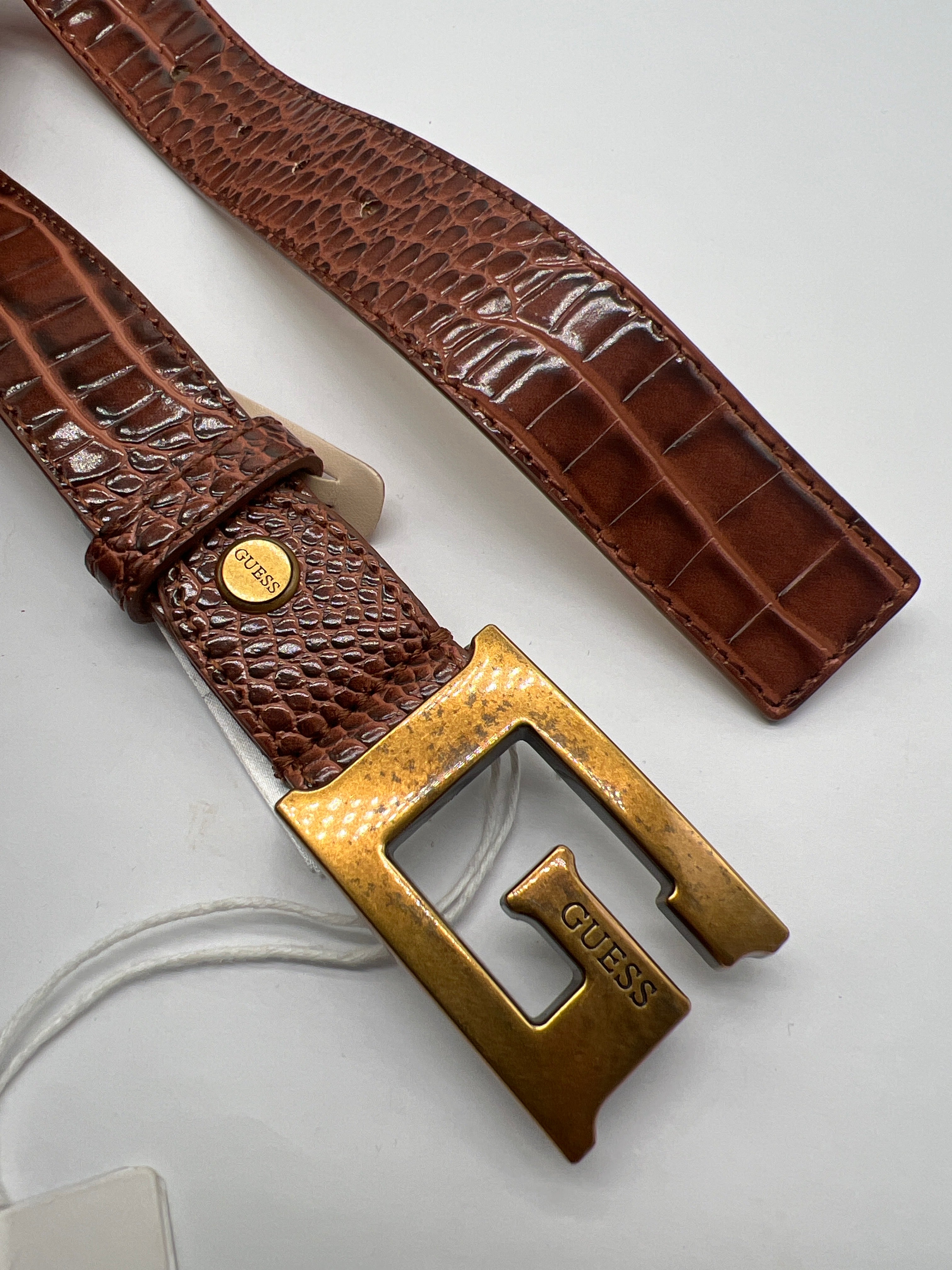 GUESS Gürtel Schlagen Muster braun GrL