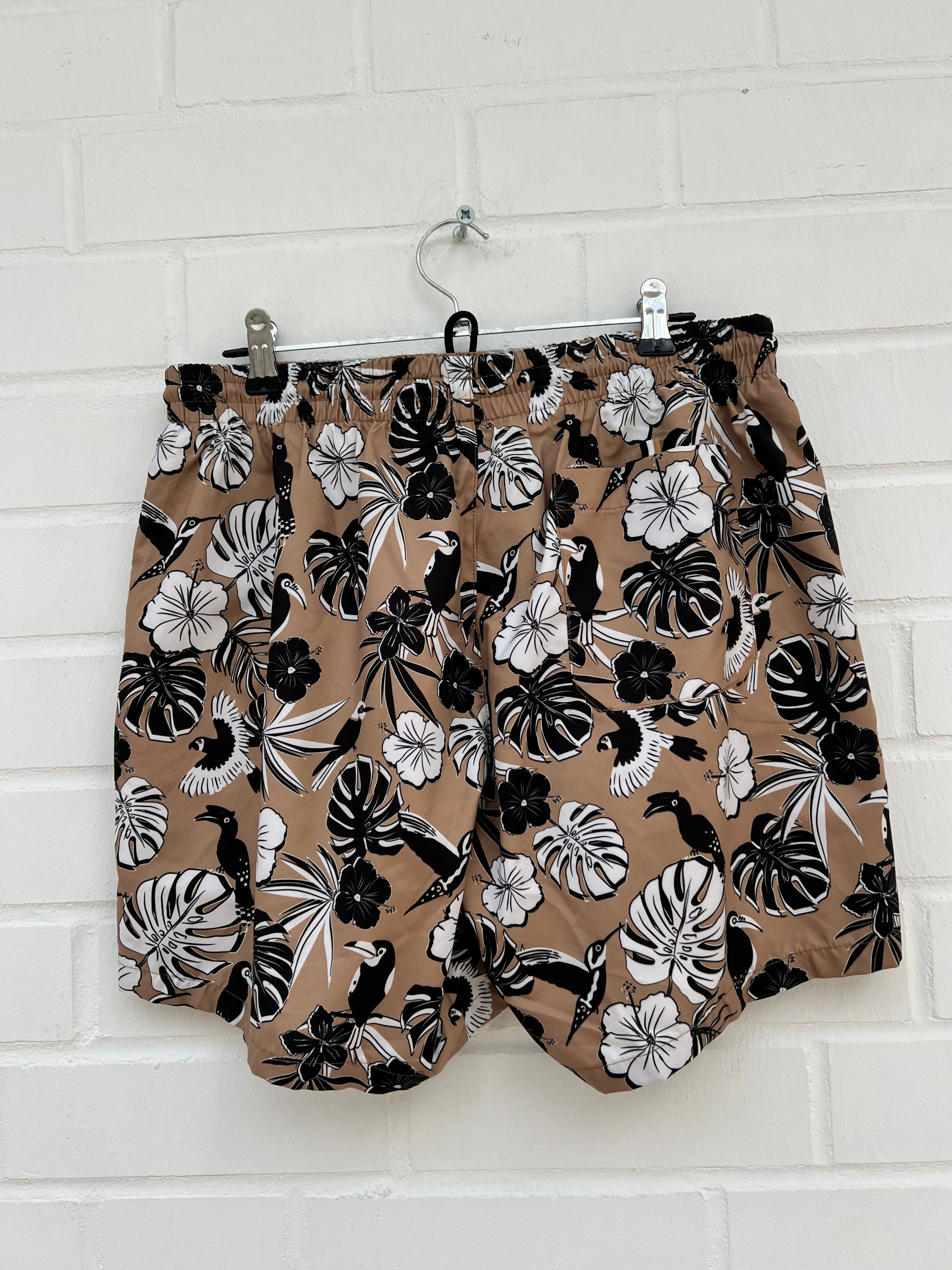 (94) Badehose beige muster
