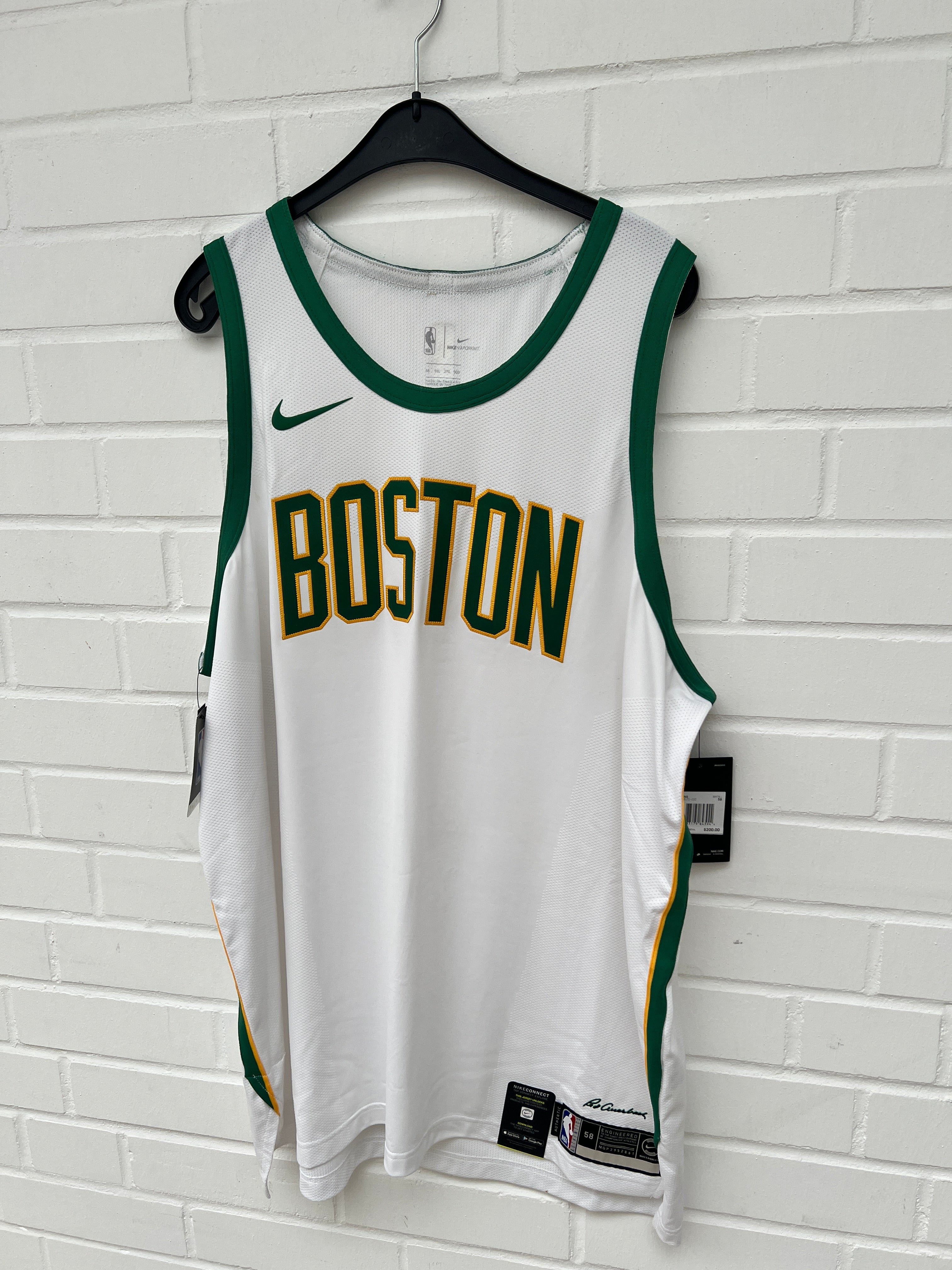 (Stange4) NBA Boston Trikot weiß grün Gr.3XL