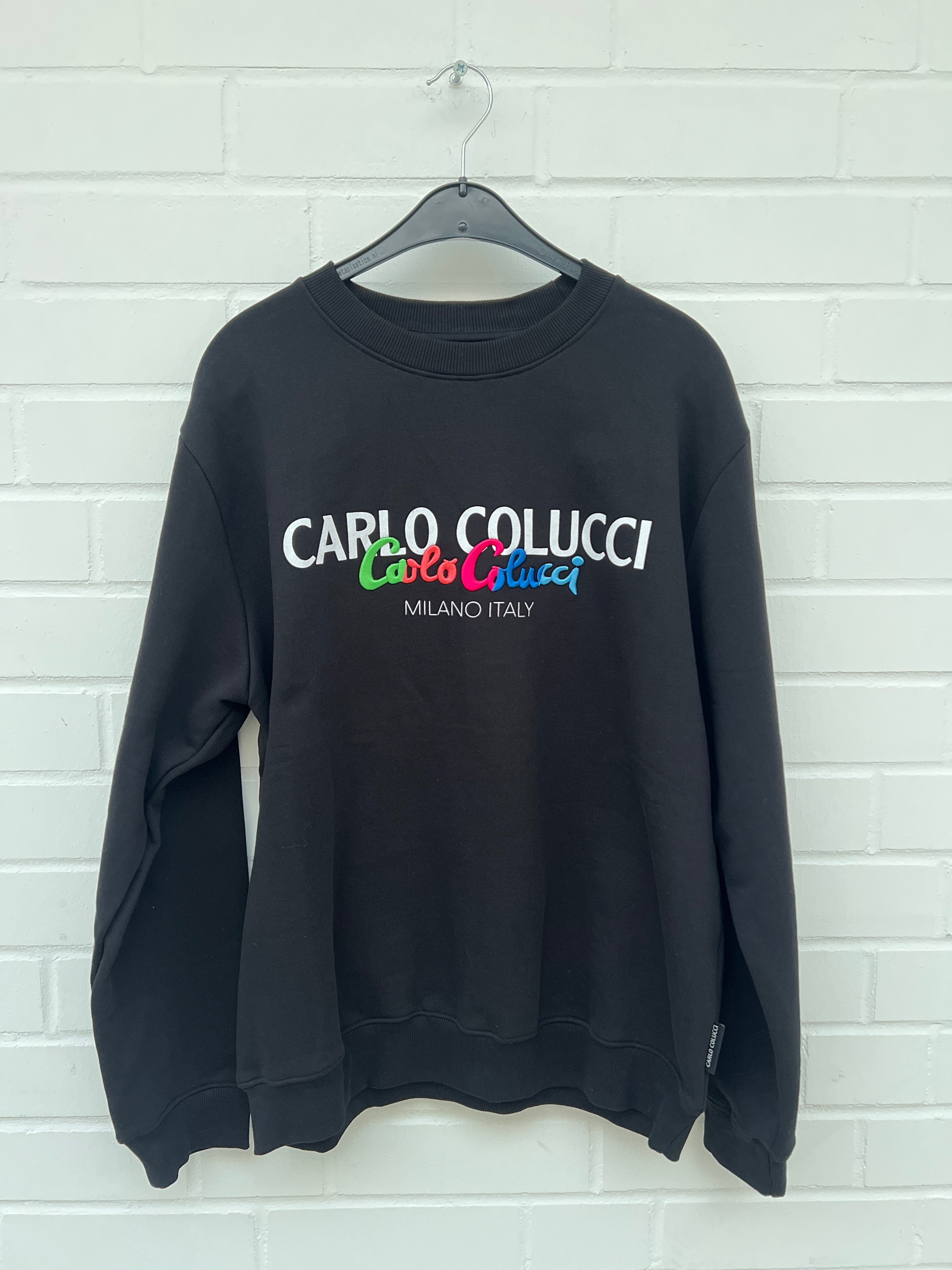 Carlo Colucci Sweatshirt schwarz