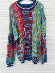 Carlo Colucci 3D Strickpullover Pullover bunt C7904 COL 591