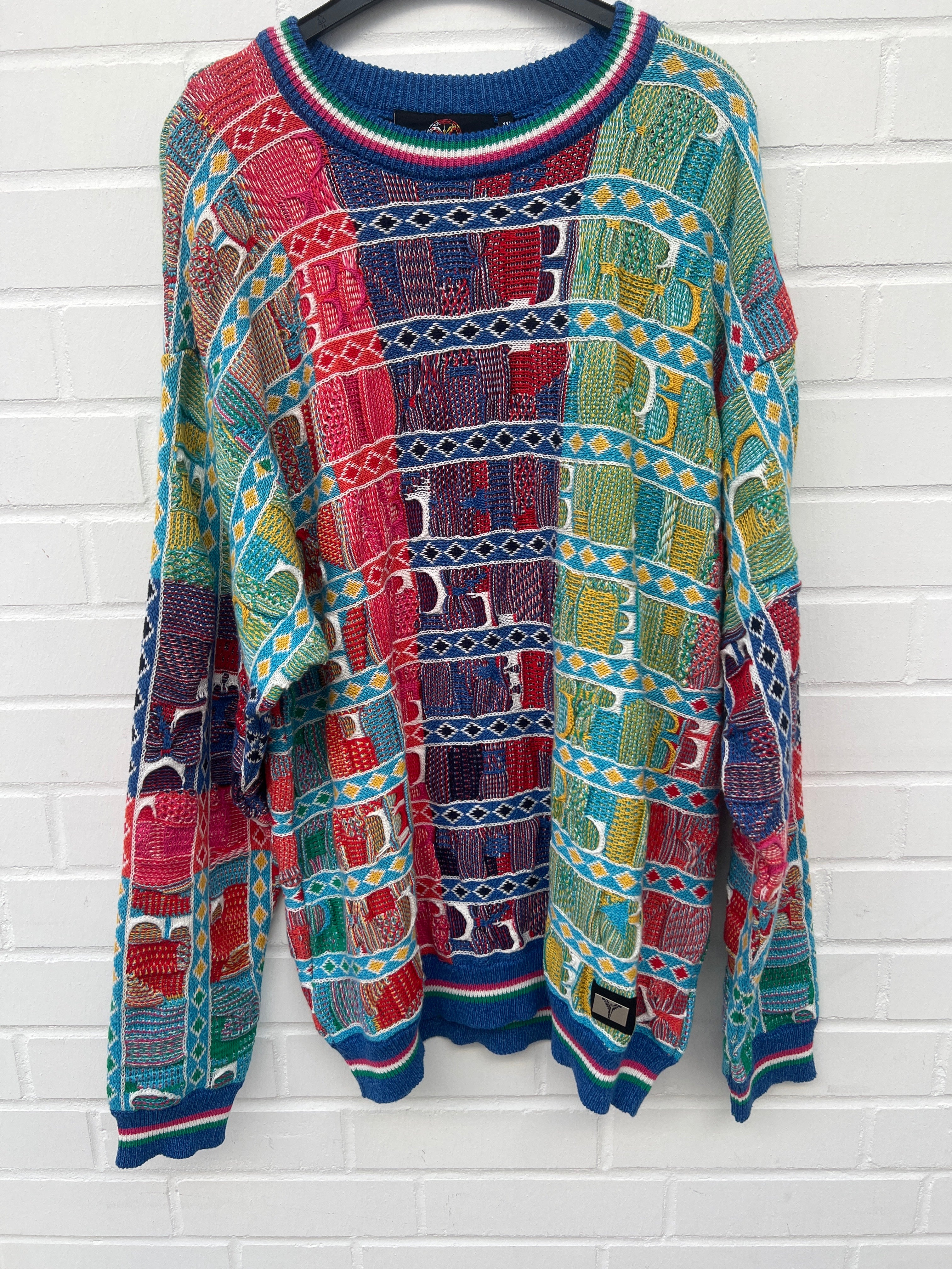Carlo Colucci 3D Strickpullover Pullover bunt C7904 COL 591