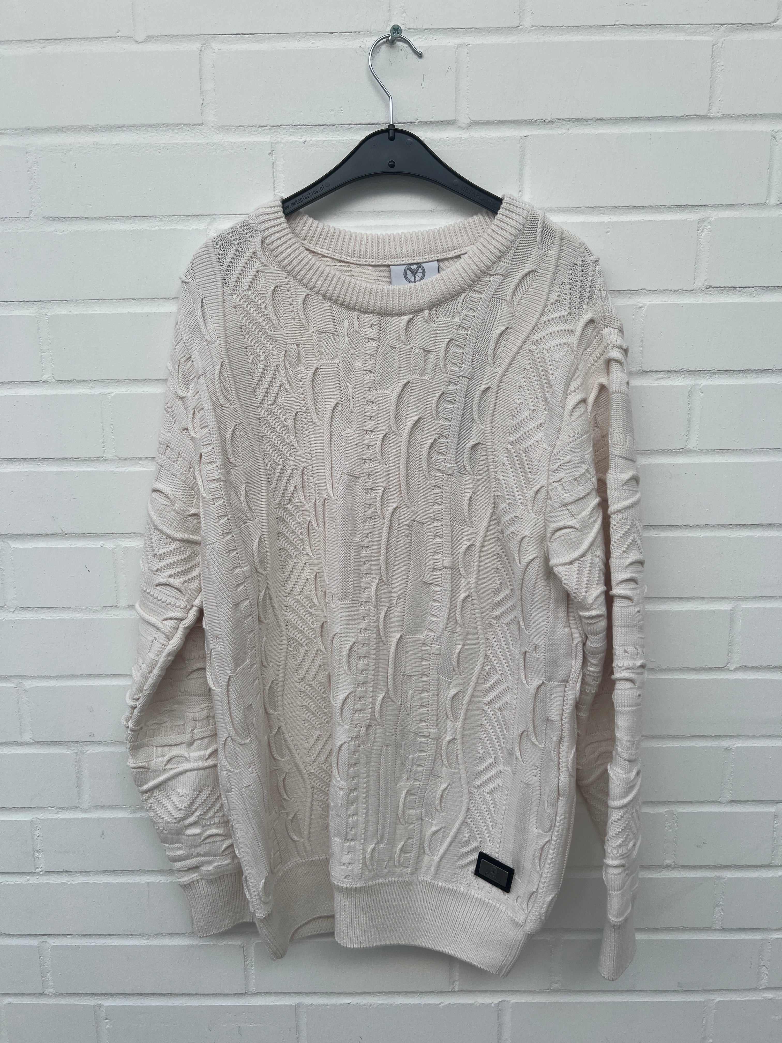Carlo Colucci 3D Strickpullover Pullover weiß C9016 COL 59