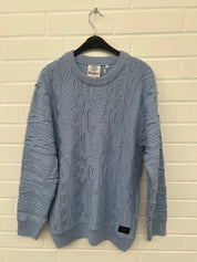 Carlo Colucci 3D Strickpullover Pullover hellblau C9016 COL 15