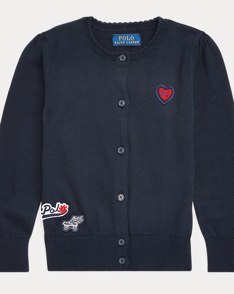 RALPH LAUREN Kids Cardigan 100% Cotton Gr6(124-128cm)