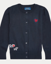 RALPH LAUREN Kids Cardigan 100% Cotton Gr6(124-128cm)