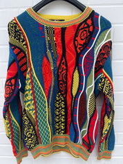 Carlo Colucci 3D Strickpullover bunt