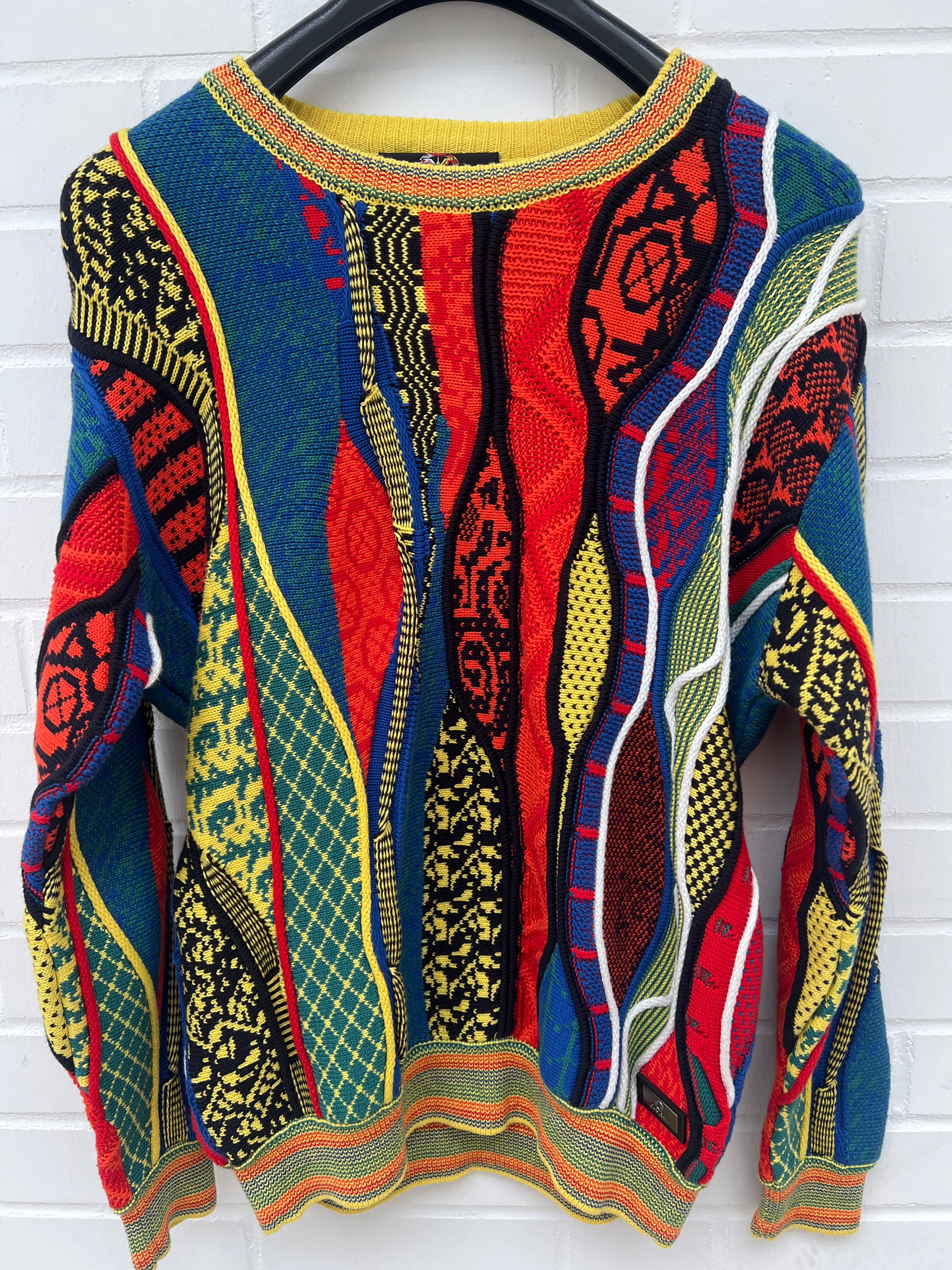 Carlo Colucci 3D Strickpullover bunt