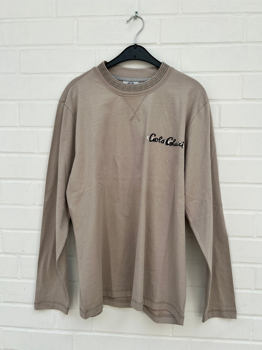 (Stange2) Carlo Colucci Langarmshirt beige Gr.L