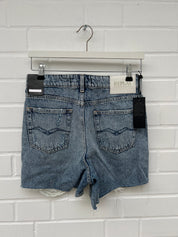 REPLAY Ripped Denim Jeans Short Gr25