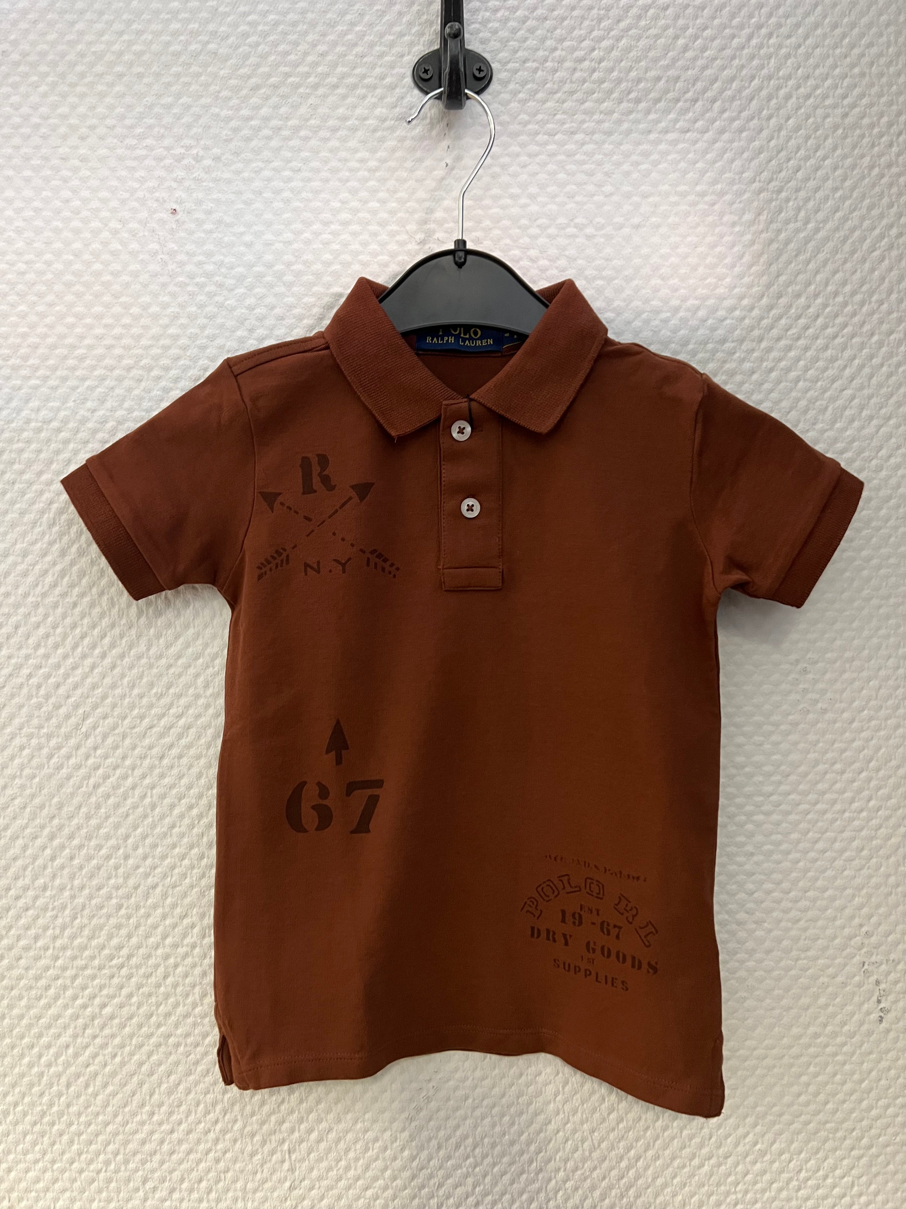POLO Ralph Lauren Kids Poloshirt Braun Muster