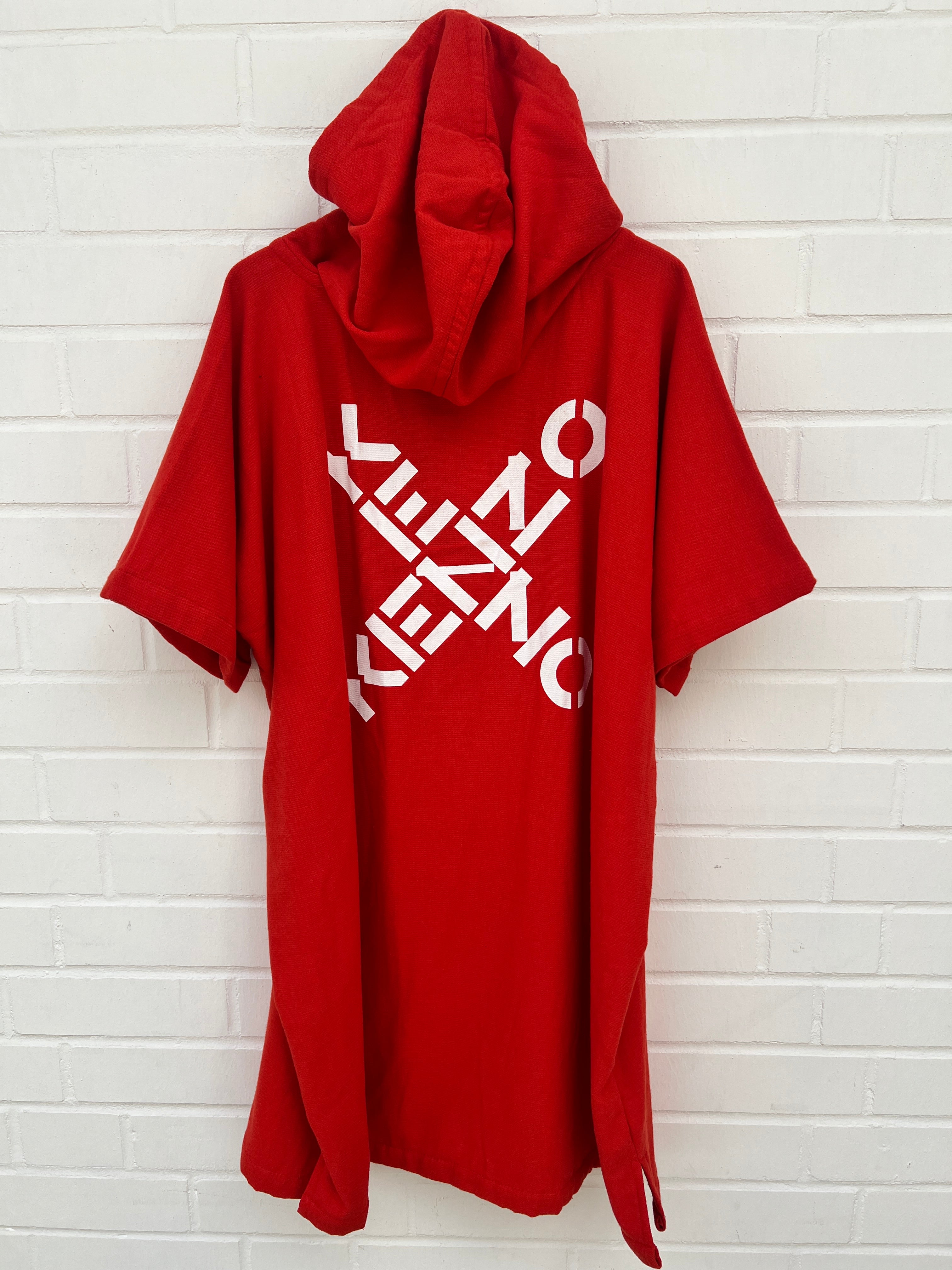 (115) Kenzo Badehoodie orange kurzarm