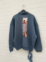 Alessandro Magno Polo Sweatshirt blau