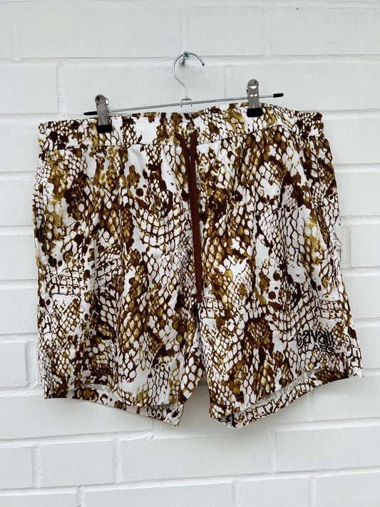 Badehose weiß braun muster Gr.L