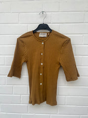 Vero Moda Aware Kurzarm Top gelb GrM