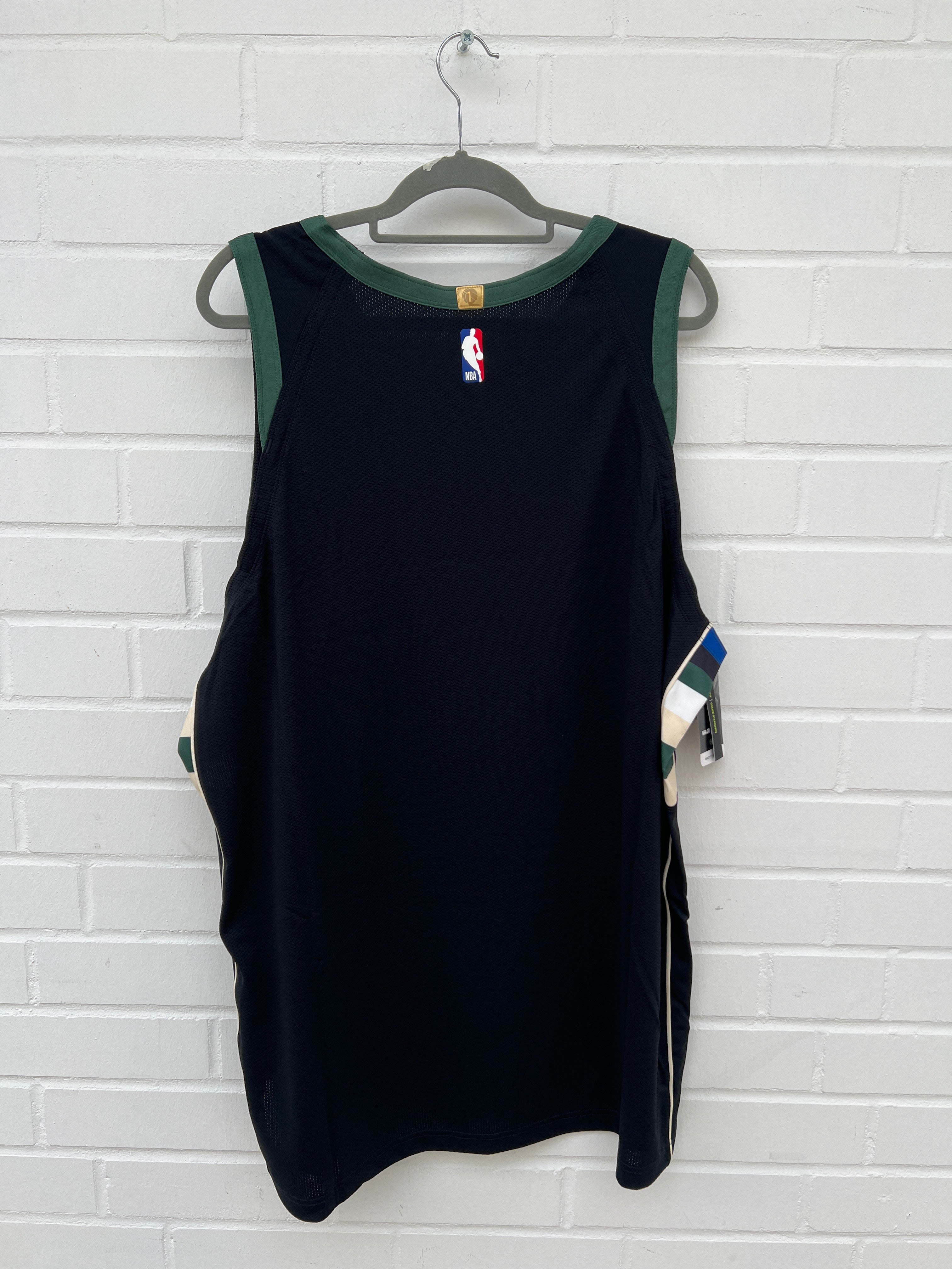 (172) NBA Elch Trikot schwarzgrün