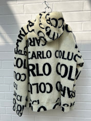 CC Teddy Hoodie Creme Logo