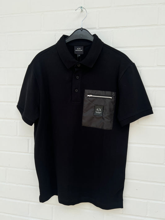 (2) Armani Exchange Poloshirt schwarz