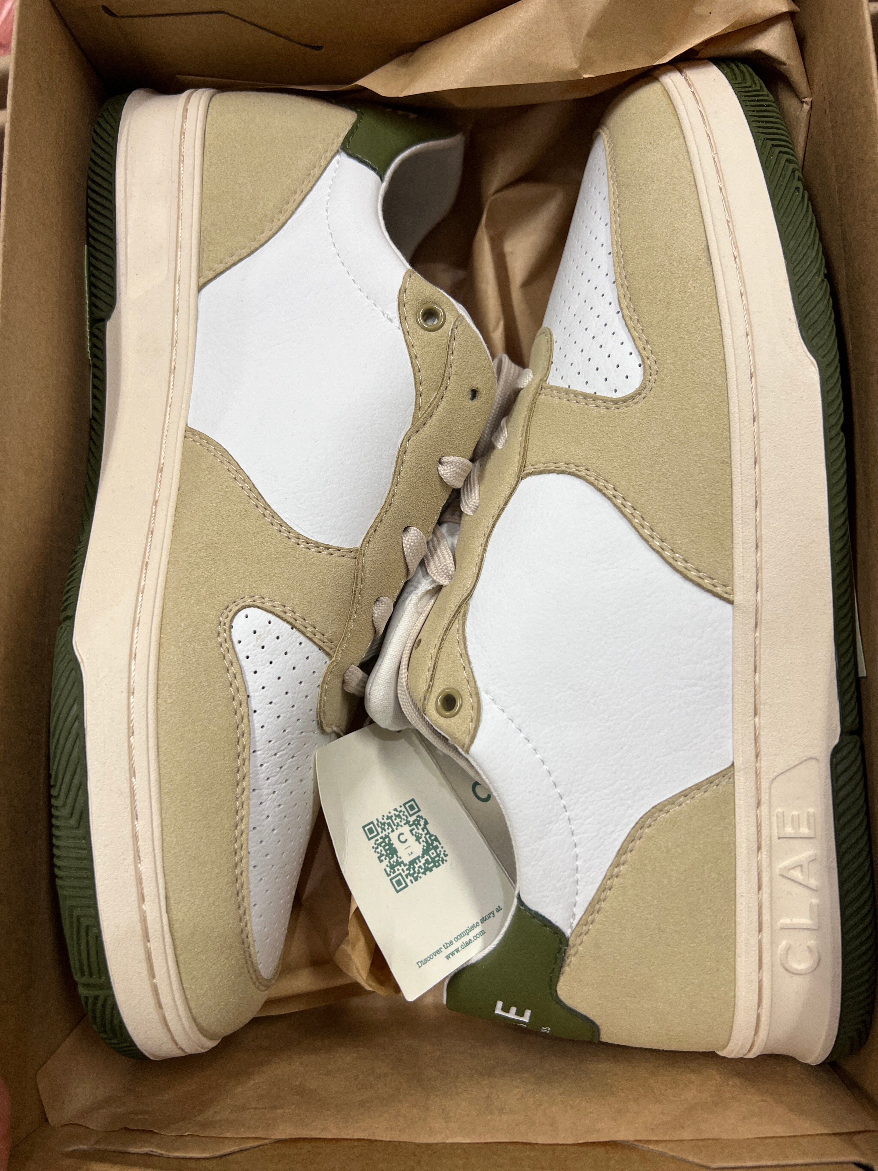 CLAE Malone Sneaker white olive Gr42