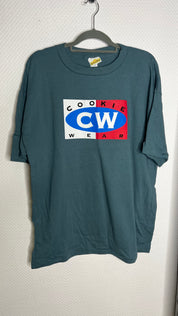 Vintage Sesame Street Cookie Wear Tshirt blaugrün 1990er