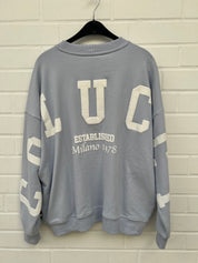 Carlo Colucci Sweatshirt hellblau