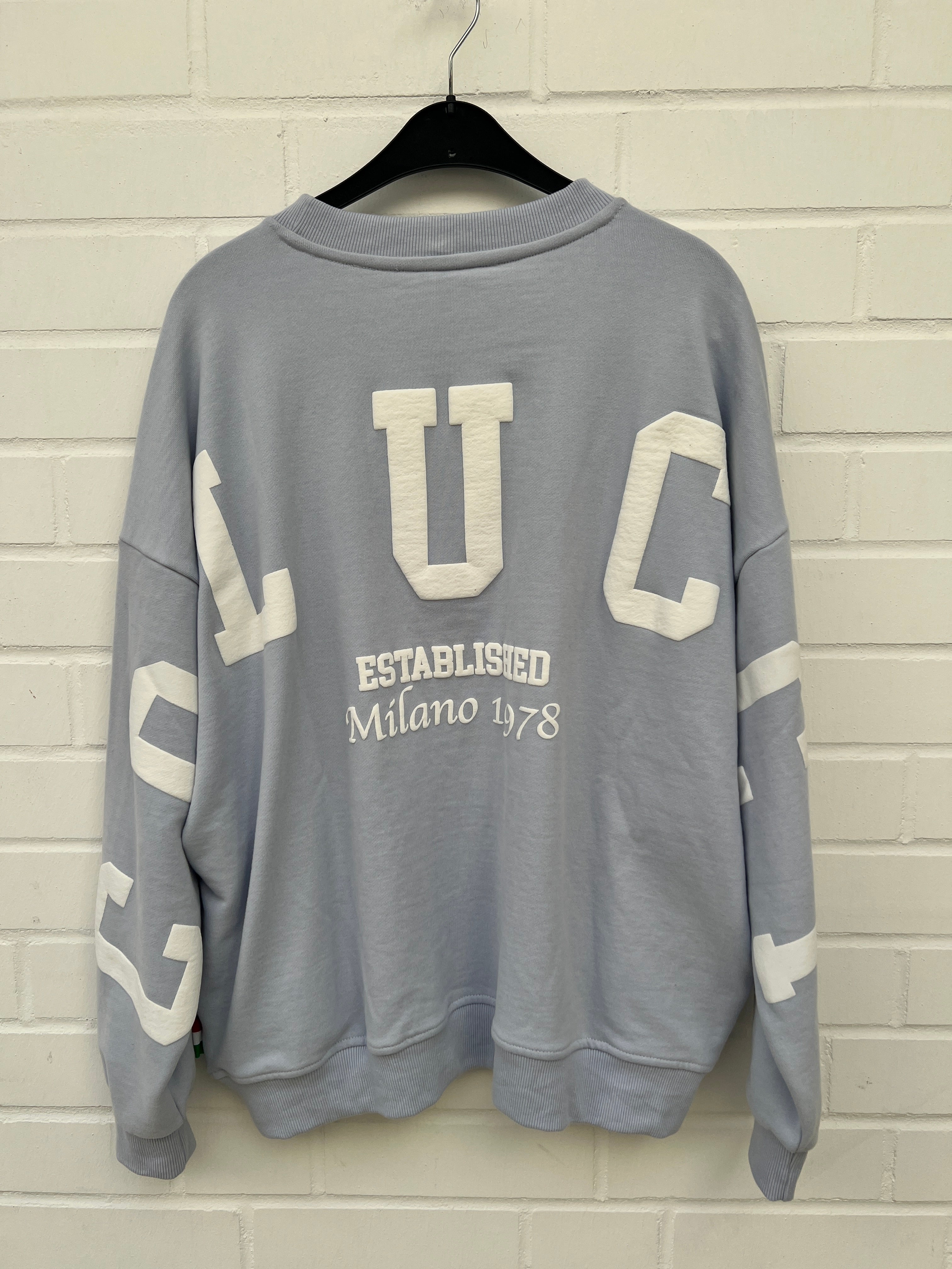 Carlo Colucci Sweatshirt hellblau