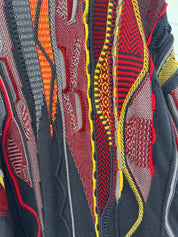 Carlo Colucci 3D Strickpullover grau bunt GrL