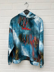 (63) Carlo Colucci Hoodie hellblau bunt