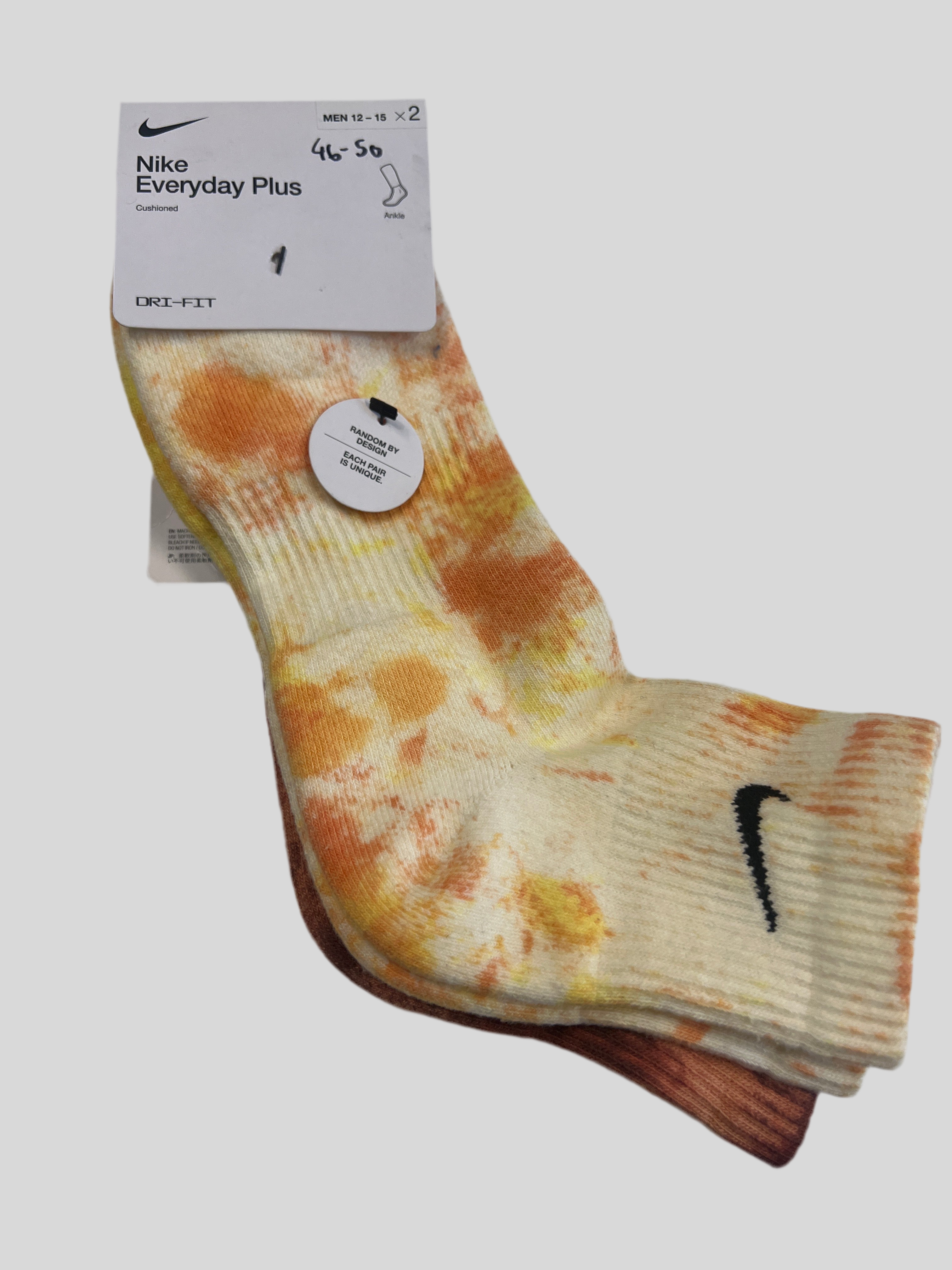 (102) NIKE 2x Ankle Socken orange braun