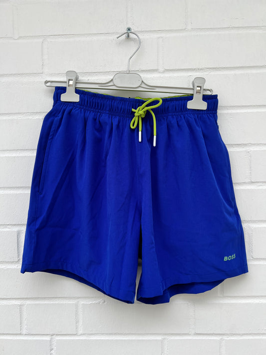 Badehose blau grünlogo Gr.M