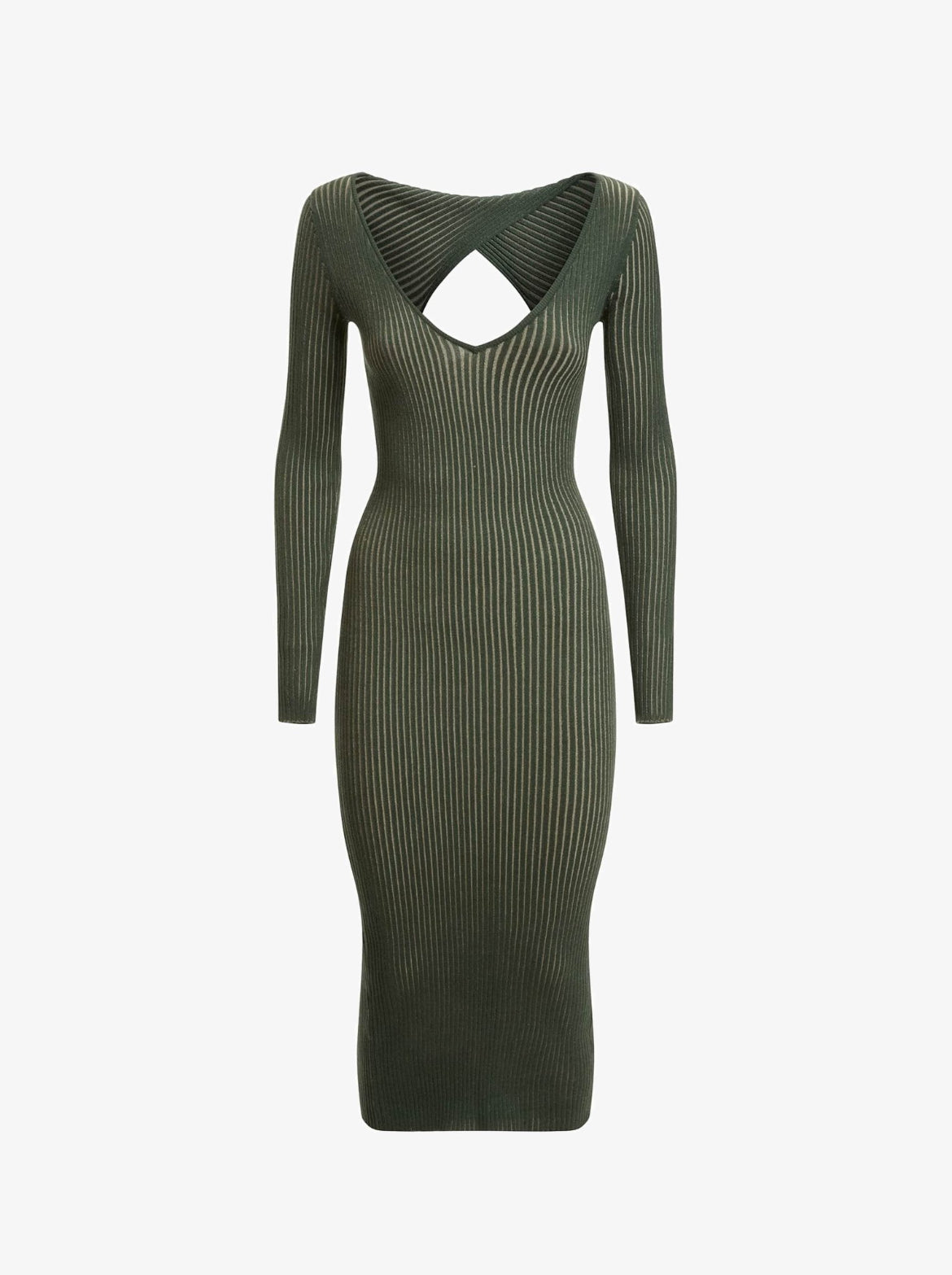 GUESS Long Sleeve Kleid Grün GrL (F82G)