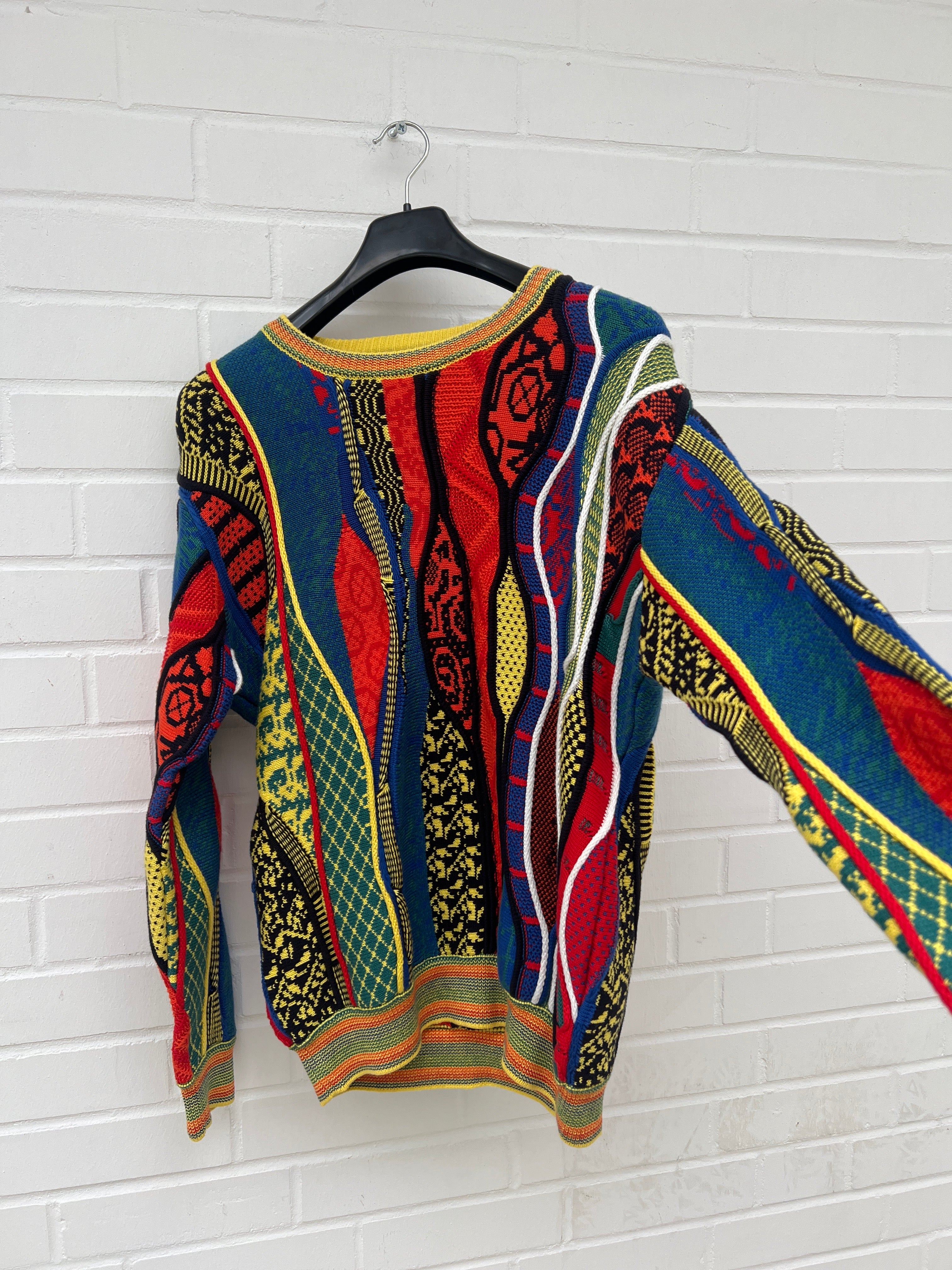 Carlo Colucci 3D Strickpullover bunt