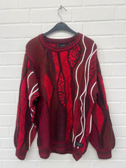 (102) Carlo Colucci 3D Strickpullover Pullover rot C13301 COL 30